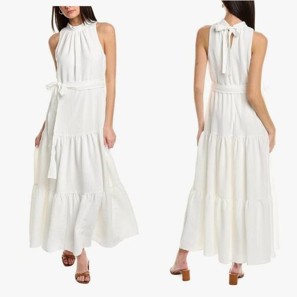 Anne Klein Dresses & Skirts - Anne Klein Men's Tiered Tie Neck Maxi